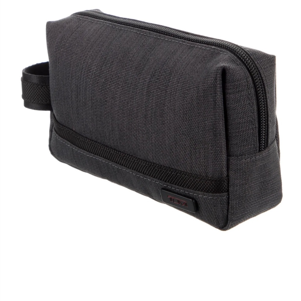 Tumi Men's Black Toiletry Bag -Compact Travel Dopp Kit